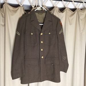 Olive Green Military Style Jacket